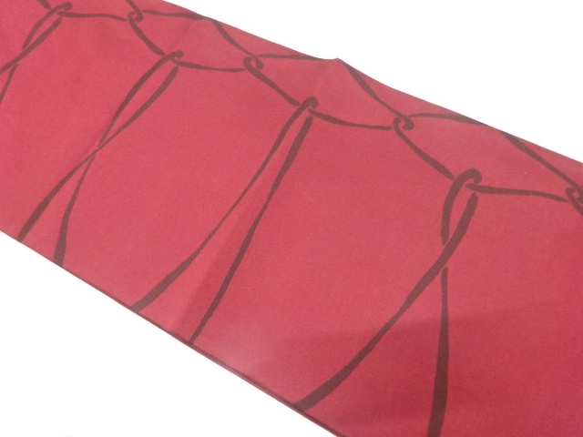 JAPANESE FUKURO OBI / WOVEN MESH PATTERN